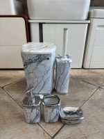 ست سرویس بهداشتی 5 پارچه سفید آبی نگین دار بتیس - Image 2