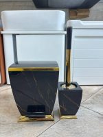 ست سرویس بهداشتی 5 پارچه آوا مشکی طلایی هارمونی - Image 3