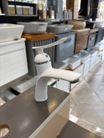 شیر روشویی آرچر سفید کروم - Image 2