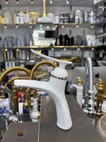 شیر روشویی آرچر سفید کروم - Image 4