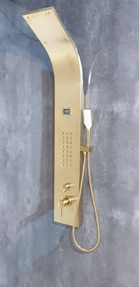 IMG_1434 پنل دوش ماساژوری تاپ کلاس دماسنج دارطلا مات ارسال رایگان فروش ویژه - Image 1