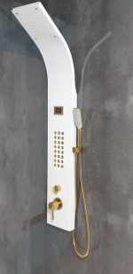 پنل دوش ماساژوری تاپ کلاس دماسنج دارطلا مات ارسال رایگان فروش ویژه - Image 2