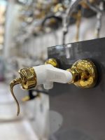 شیر توالت قاصدک سفید طلایی - Image 2