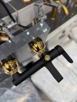 شیر دوش باران مشکی طلایی - Image 2