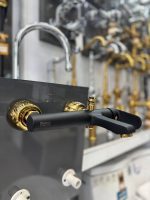 شیر دوش باران مشکی طلایی - Image 4