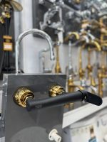 شیر توالت باران مشکی طلایی