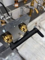 شیر توالت باران مشکی طلایی - Image 3