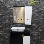 روشویی کابینتی سفید مشکی فروش ویژه عیدانه