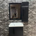 روشویی و آینه باکس مشکی لاکچری فروش ویژه