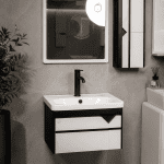 روشویی کابینتی و آینه باکس سایز بزرگ دو رنگ مدل آوان