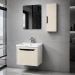 ست کامل روشویی کابینتی کرم مدل لیان