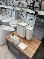 ست سرویس بهداشتی ۵ پارچه‌ سفید طلایی - Image 3
