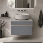 کابینت روشویی سایز ۳۵×۵۰ طوسی مدرن