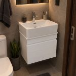 کابین و سنگ یونیک تمام سفید 50